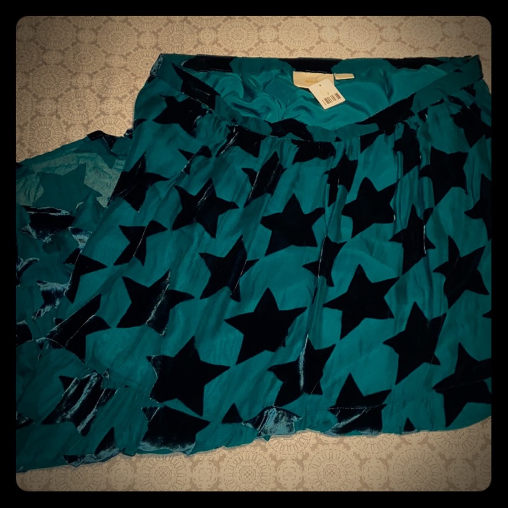 Anthropologie Maeve Starry Skirt